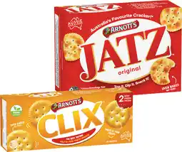 IGA Arnott’s Jatz 225g or Clix 250g offer