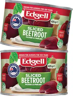 IGA Edgell Sliced Beetroot Selected Varieties offer