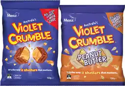 IGA Violet Crumble Share‑150g Selected Varieties offer