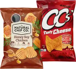 IGA The Natural Chip Co. Chips, CC’s Corn Chips or Samboy 175g Selected Varieties offer
