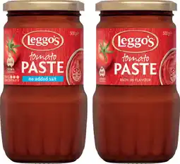 IGA Leggo’s Tomato Paste Selected Varieties offer