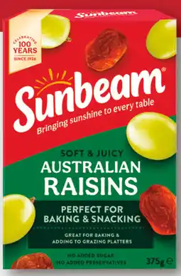 IGA Sunbeam Australian Raisins offer
