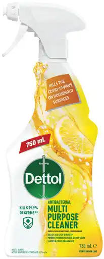 IGA Dettol Antibacterial Multi Purpose Cleaner Spray* Selected Varieties offer