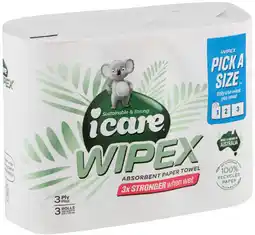 IGA Icare Wipex Pick a Size Paper Towel offer
