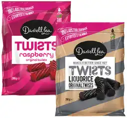 IGA Darrell Lea Liquorice Share‑280g Selected Varieties offer