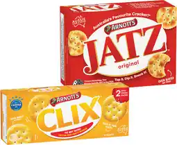 IGA Arnott’s Jatz 225g or Clix 250g Selected Varieties offer