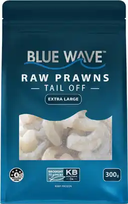 IGA Blue Wave Raw Prawns Tail Off offer