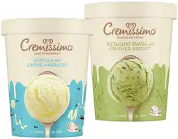 IGA Streets Cremissimo Ice Cream Selected Varieties offer