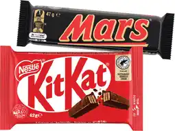 IGA Mars, Nestlé Medium Bars 35‑50g or M&M’s 46‑49g Selected Varieties offer