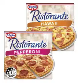 IGA Dr. Oetker Ristorante Pizza 310‑390g Selected Varieties offer