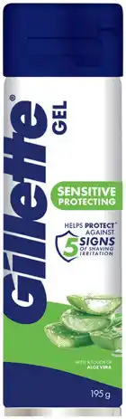 IGA Gillette Sensitive Skin Soothing Aloe Vera Shaving Gel offer