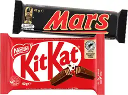 IGA Mars, Nestlé Medium Bars 30‑53g or M&M’s 35‑49g Selected Varieties offer