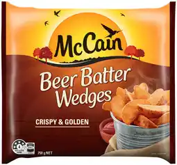 IGA McCain Beer Batter Chips or Wedges 750g Selected Varieties offer