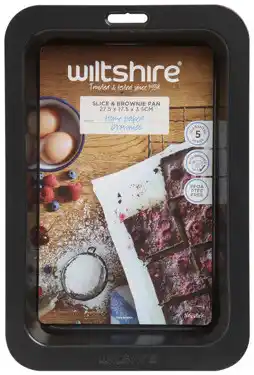 IGA Wiltshire Easy Bake Slice & Brownie Pan 27.5 x 17.5 x 3.5cm offer