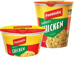 IGA Fantastic Cup Noodles 70g or Bowl Noodles 85g Selected Varieties offer