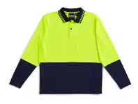 BIG W Blacksmith Mens Hi-Vis Long Sleeve Polo Sizes S-3XL offer