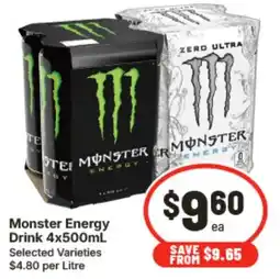 IGA Monster Energy Drink offer