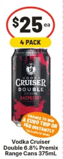 IGA Vodka Cruiser Double Premix Range Cans offer