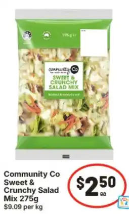 IGA Community Co Sweet & Crunchy Salad Mix offer