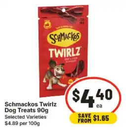 IGA Schmackos Twirlz Dog Treats offer