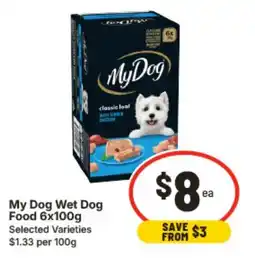 IGA My Dog Wet Dog Food offer