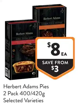 Foodworks Herbert Adams Pies offer