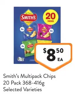 Foodworks Smith's Multipack Chips offer