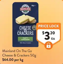 Foodworks Mainland Cheese & Crackers offer