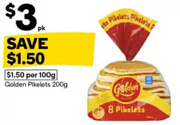 Woolworths Golden Pikelets offer