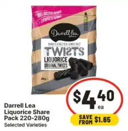 IGA Darrell Lea Liquorice Share Pack offer