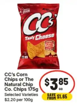 IGA CC's Corn Chips or The Natural Chip Co. Chips offer