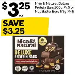 Woolworths Nice & Natural Deluxe Protein Bars offer