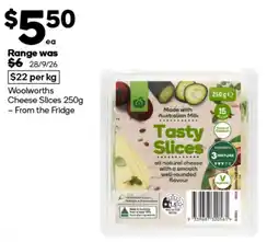 Woolworths Woolworths Cheese Slices offer