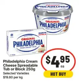 IGA Philadelphia Cream Cheese Spreadable offer