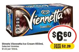 IGA Streets Viennetta Ice Cream offer