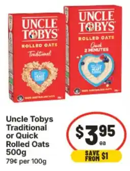 IGA Uncle Tobys Rolled Oats offer