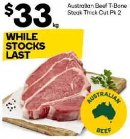 Woolworths Australian Beef T-Bone Steak Thick Cut offer