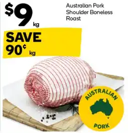 Woolworths Australian Pork Shoulder Boneless Roast offer
