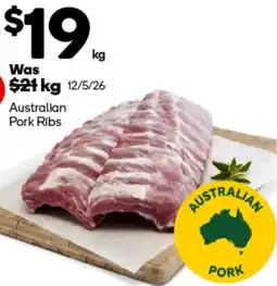 Woolworths Australian Pork Ribs offer