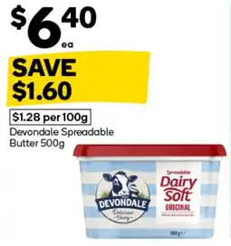 Woolworths Devondale Spreadable Butter offer
