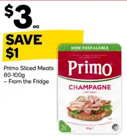 Woolworths Primo Sliced Meats offer