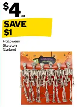 Woolworths Halloween Skeleton Garland offer
