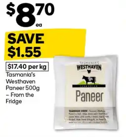 Woolworths Tasmania's Westhaven Paneer offer