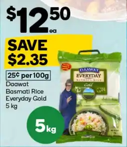 Woolworths Daawat Basmati Rice Everyday Gold offer