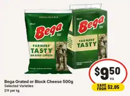 IGA Bega Grated or Block Cheese offer