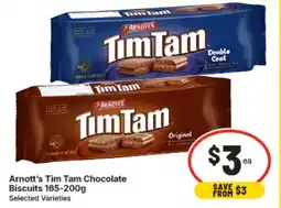 IGA Arnott's Tim Tam Chocolate Biscuits Selected Varieties offer