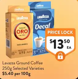 Foodworks Lavazza Ground Coffee 250g Selected Varieties offer