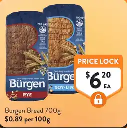 Foodworks Burgen Bread offer