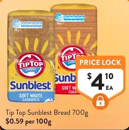 Foodworks Tip Top Sunblest Bread offer