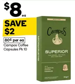 Woolworths Campos Coffee Capsules offer